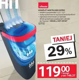 Selgros Vileda Komplet mop płaski H2PRO oferta