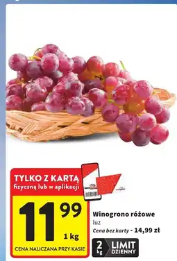 Intermarche Winogrono różowe luz oferta