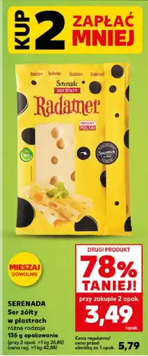 Kaufland Ser żółty w plastrach różne rodzaje oferta