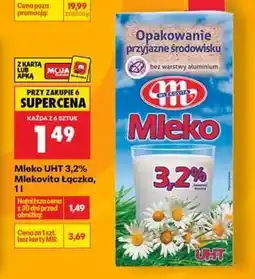 Biedronka Mleko UHT 3,2% Mlekovita Łączka, 1l oferta
