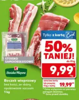 Kaufland Boczek wieprzowy bez kości, ze skórą, opakowanie vacuum oferta