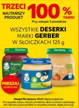 Kaufland Deserki marki Gerber w słoiczkach oferta