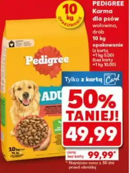 Kaufland Pedigree karma dla psów, wołowina, drób oferta