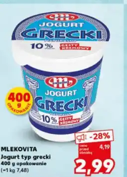 Kaufland Mlekovita Jogurt typu greckiego 10% tł oferta