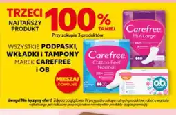 Kaufland Podpaski, wkładki i tampony Carefree oraz OB oferta