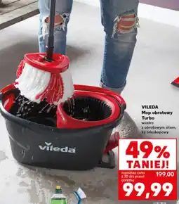 Kaufland Vileda Mop obrotowy Turbo (wiadro z obrotowym sitem, kij teleskopowy) oferta