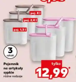 Kaufland Pojemnik na artykuły sypkie (zestaw 3 sztuki, różne rodzaje) oferta
