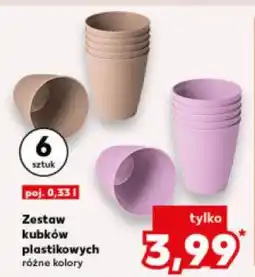 Kaufland Zestaw kubków plastikowych (6 sztuk, różne kolory) oferta