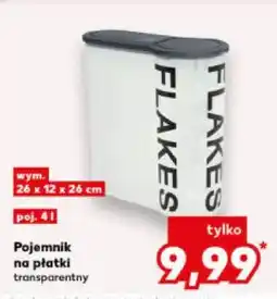 Kaufland Pojemnik na płatki transparentny oferta