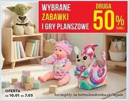 Biedronka Wybrane zabawki i gry planszowe - druga 50% taniej oferta