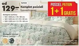 Biedronka Komplet pościeli bawełnianej Pation oferta