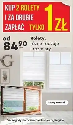 Biedronka Rolety, różne rodzaje i rozmiary oferta
