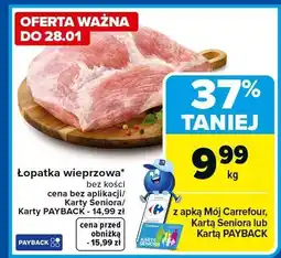 Carrefour Market Łopatka wieprzowa bez kości oferta