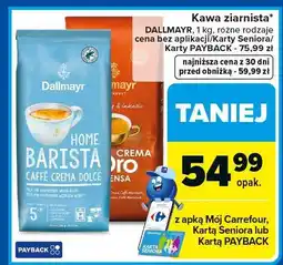 Carrefour Kawa ziarnista DALLMAYR różne rodzaje oferta