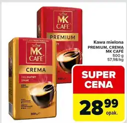 Carrefour Kawa mielona PREMIUM, CREMA MK CAFÉ oferta