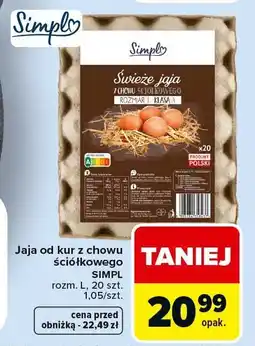 Carrefour Jaja od kur z chowu ściółkowego Simpl oferta