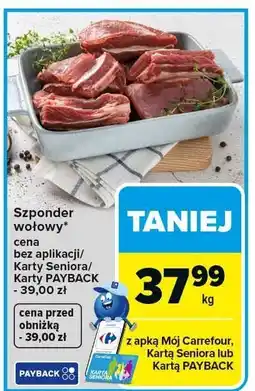 Carrefour Market Szponder wołowy oferta