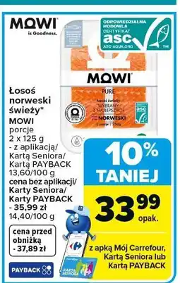 Carrefour Market Łosoś norweski świeży MOWI oferta