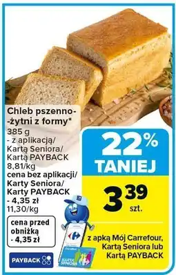 Carrefour Market Chleb pszenno-żytni z formy oferta
