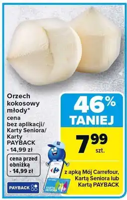 Carrefour Orzech kokosowy młody oferta