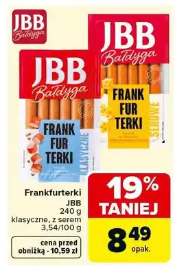 Carrefour Market Frankfurterki JBB Baletgo 240 g klasyczne, z serem oferta