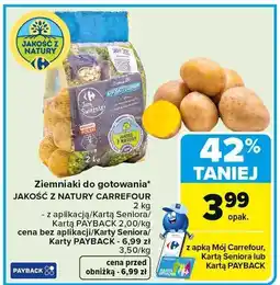 Carrefour Ziemniaki do gotowania JAKOŚĆ Z NATURY CARREFOUR oferta