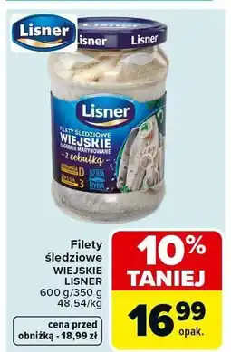 Carrefour Filety śledziowe WIEJSKIE LISNER oferta