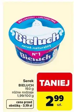 Carrefour Serek BIELUCH 150 g różne rodzaje oferta