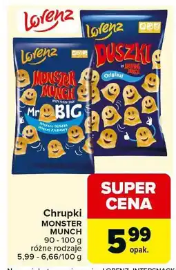 Carrefour Chrupki Lorenz Monster Munch oferta