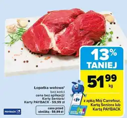 Carrefour Market Łopatka wołowa bez kości oferta