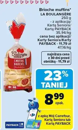 Carrefour Bułeczki mleczne LA BOULANGERE 280 g - 8 PAINS AU LAIT NATURE oferta