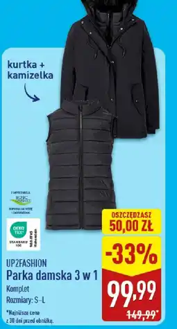 ALDI UP2FASHION Parka damska 3 w 1 oferta
