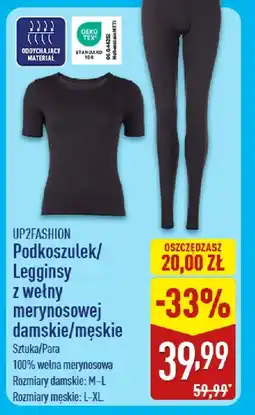ALDI Podkoszulek/Legginsy z wełny merynosowej oferta