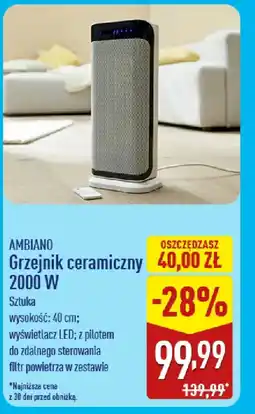 ALDI Ambiano Grzejnik ceramiczny oferta