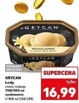 Kaufland Lody waniliowe Grycan oferta