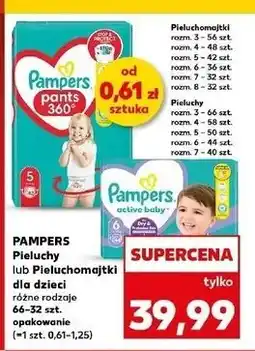 Kaufland Pieluszki dla dzieci 7 Pampers Active Baby oferta