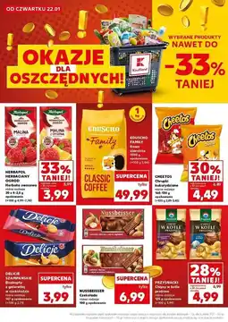Kaufland Ciastka z galaretką malinową Delicje Szampańskie oferta