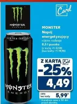 Kaufland Napój energetyczny classic Monster Energy oferta