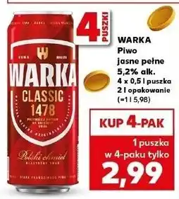 Kaufland Piwo Warka oferta