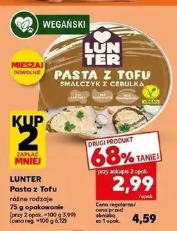 Kaufland Smalczyk roślinny z tofu cebulką Lunter oferta
