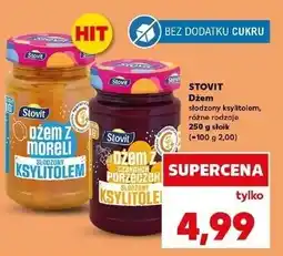Kaufland Dżem z czarnych porzeczek ksylitolem Stovit oferta