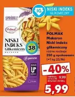 Kaufland Makaron rurki niski indeks glikemiczny Polmak oferta