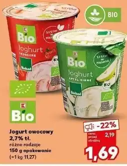 Kaufland Jogurt truskawkowy K-Classic Bio oferta