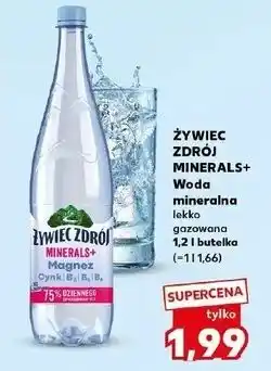 Kaufland Woda lekko gazowana Żywiec Zdrój Minerals+ oferta