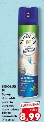 Kaufland Aerozol przeciw kurzowi aloes Sidolux Meble oferta