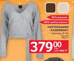 Selgros Sweter damski kaszmirowy oferta