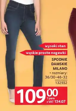 Selgros Spodnie damskie Milano oferta