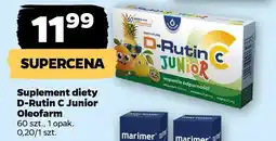 Netto Suplement diety D-Rutin C Junior Oleofarm oferta