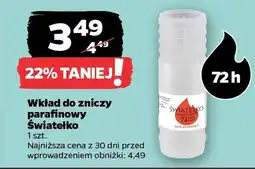Netto Wkład do zniczy parafinowy Światełko oferta