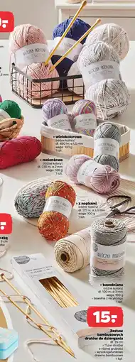 Netto Zestaw bambusowych drutów do dziergania oferta